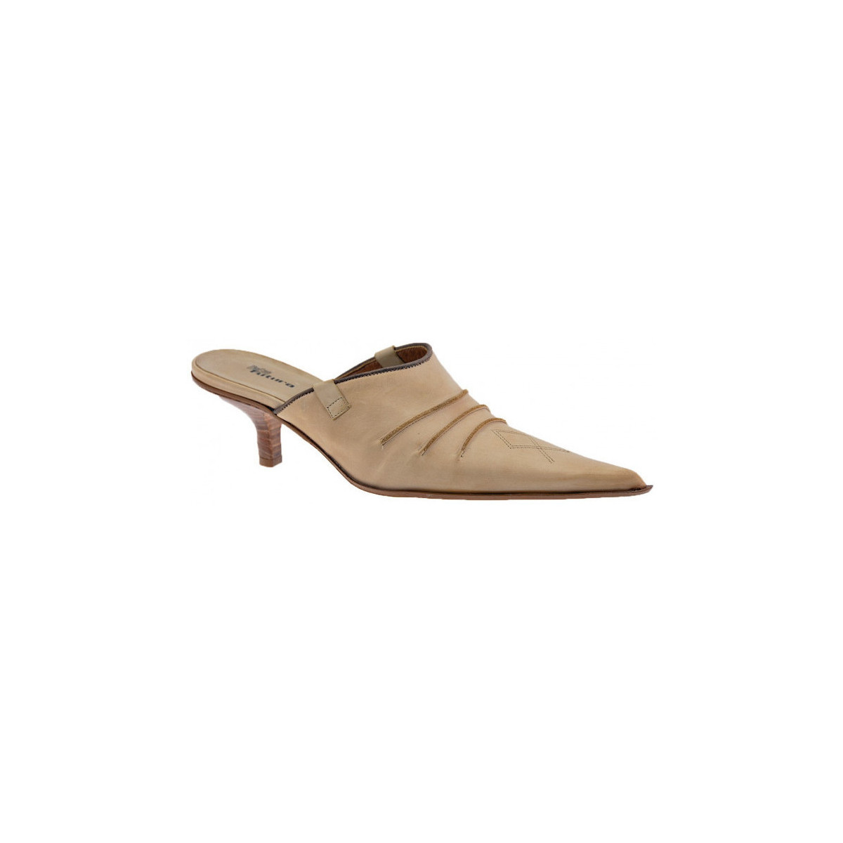Chaussures Femme Baskets mode No End Texano Tacco50 Beige
