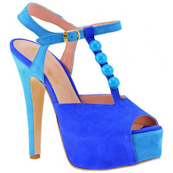 Chaussures Femme Escarpins Cuomo Sandalo Tacco 140 Talons-Hauts Bleu