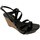 Chaussures Femme Baskets mode Lea Foscati Zeppa110 Noir