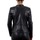 Vêtements Vestes en cuir / synthétiques Giorgio Ansia Waxy Noir (Zip Or) Noir