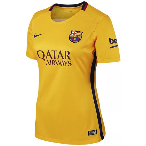 Vêtements Femme T-shirts manches courtes Nike FC Barcelona Lady Away Replica 2015/ Jaune