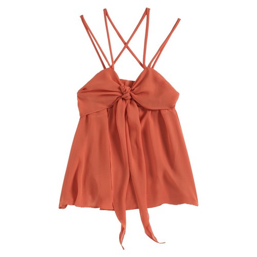 Aggabarti Top 121068 Orange Orange - Vêtements Débardeurs / T-shirts sans  manche Femme 23,60 €
