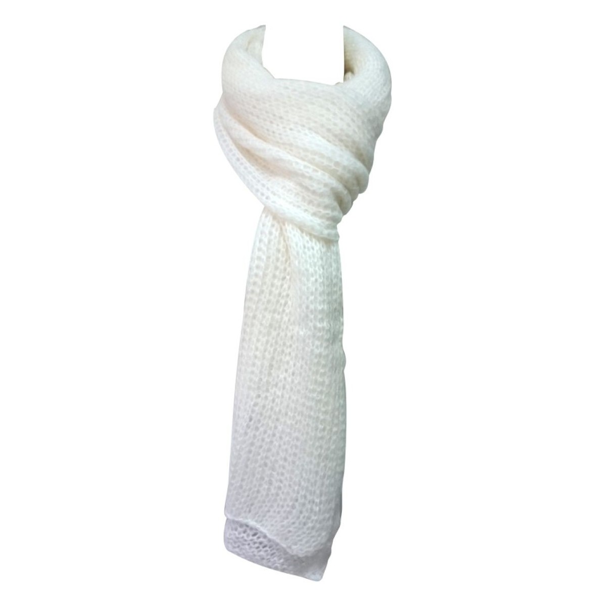 Accessoires textile Femme Echarpes / Etoles / Foulards De Fil En Aiguille Écharpe Santa Blanc Blanc