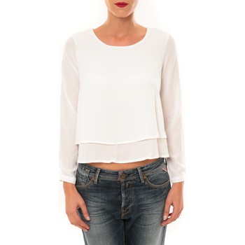 Vêtements Femme Tops / Blouses By La Vitrine Top Z014 blanc Blanc