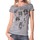 Vêtements Femme T-shirts manches courtes Rich & Royal Rich&Royal Tee shirt Visages Gris 13q465 Gris