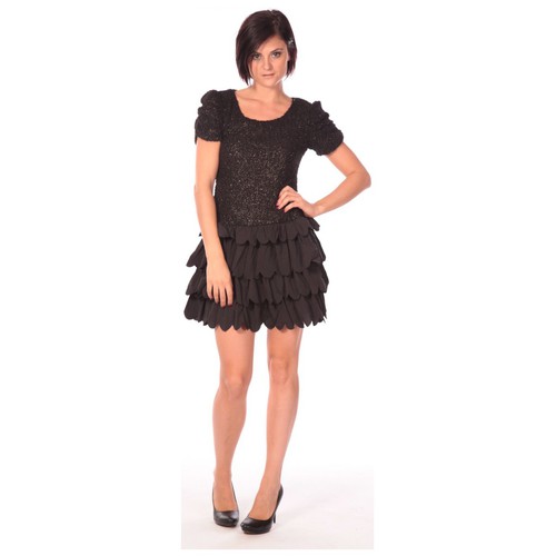 Aggabarti Robe Dora 112009 Noir - Vêtements Robes courtes Femme 159,00 €