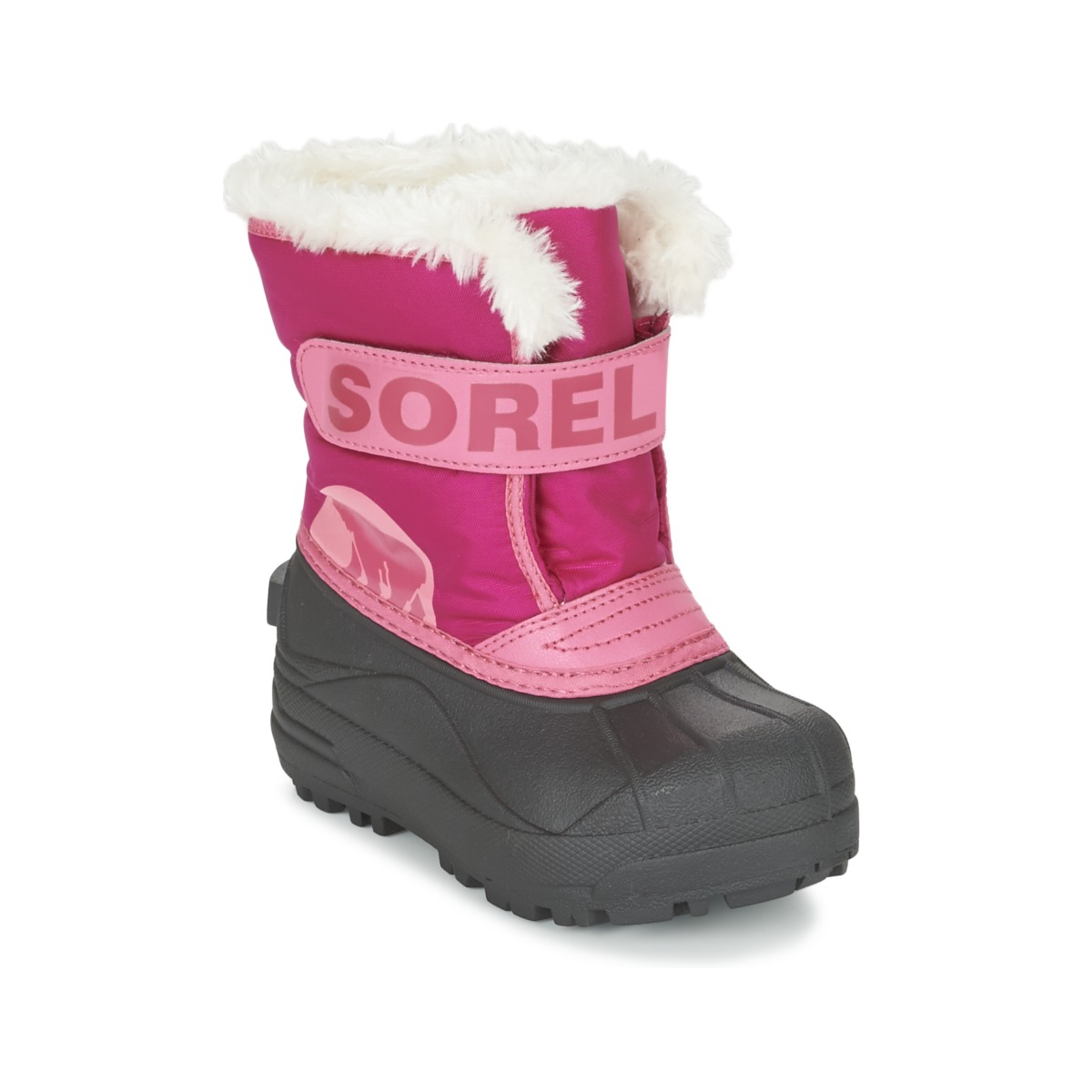 Chaussures Enfant Bottes de neige Sorel CHILDRENS SNOW COMMANDER Rose