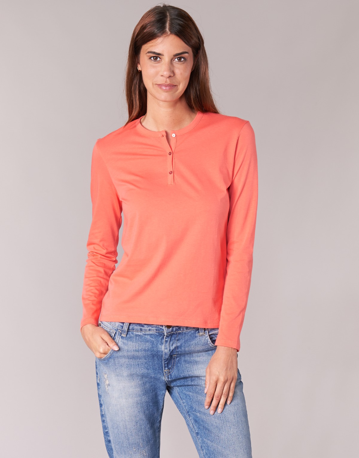 Vêtements Femme Italy Full Zip Sweat-shirt à capuche Homme EBISCOL Orange