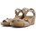 Chaussures Femme Sandales et Nu-pieds Interbios W confortables sandales compensées Beige
