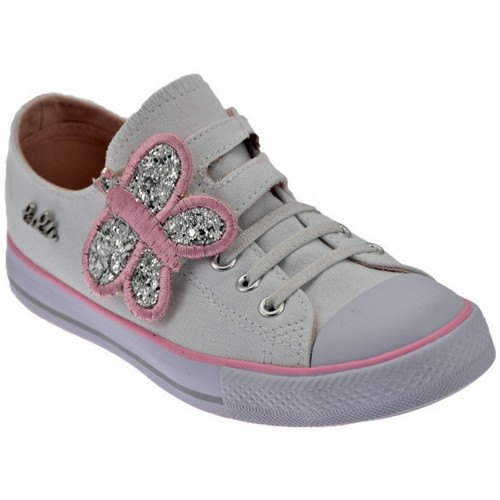 Chaussures Enfant Baskets mode Lulu Butterfly Blanc
