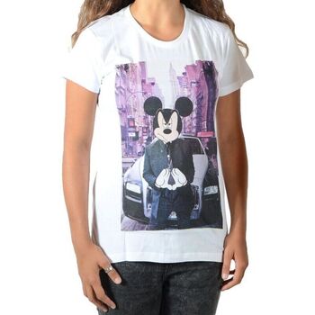 Vêtements Garçon T-shirts manches courtes Eleven Paris Dickey SS Mickey Mixte Garçon Fille Blanc