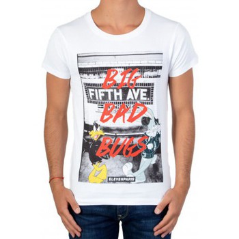 Vêtements Garçon T-shirts manches courtes Eleven Paris 63888 Blanc