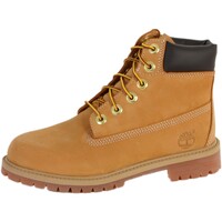 Chaussures Fille Baskets montantes Timberland Chaussures 12909 6IN Prem Wheat Nubuc Yell Jaune
