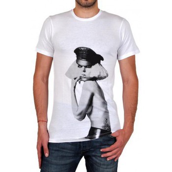 Vêtements T-shirts manches courtes Eleven Paris 19069 Blanc