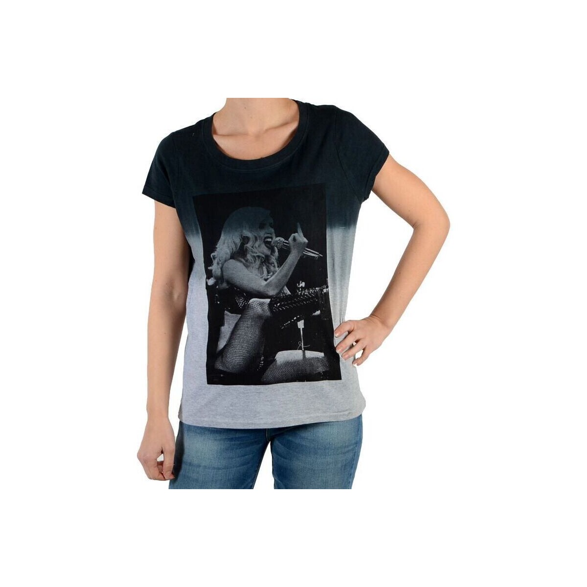 Vêtements Femme T-shirts & Polos Eleven Paris Lada W Lady Gaga Chiné Gris