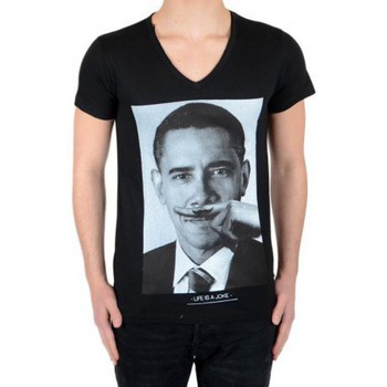 Vêtements Garçon T-shirts manches courtes Eleven Paris Obama SS Mixte Garçon Fille Barack Obama Noir