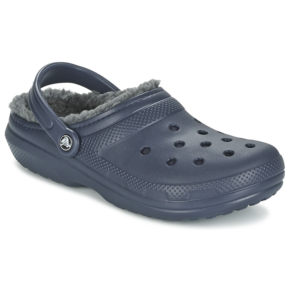 Chaussures Sabots Crocs Graphic CLASSIC LINED CLOG Marine / Gris