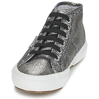 Superga 2754 Lamew Silver Chaussures Sneaker Argent Blanc 