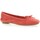 Chaussures Femme Ballerines / babies Reqin's Ballerines cuir velours fraise Rouge