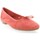 Chaussures Femme Ballerines / babies Reqin's Ballerines cuir velours fraise Rouge