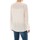 Vêtements Femme T-shirts manches longues Barcelona Moda Top Pink Blanc Broderie Bleu Blanc
