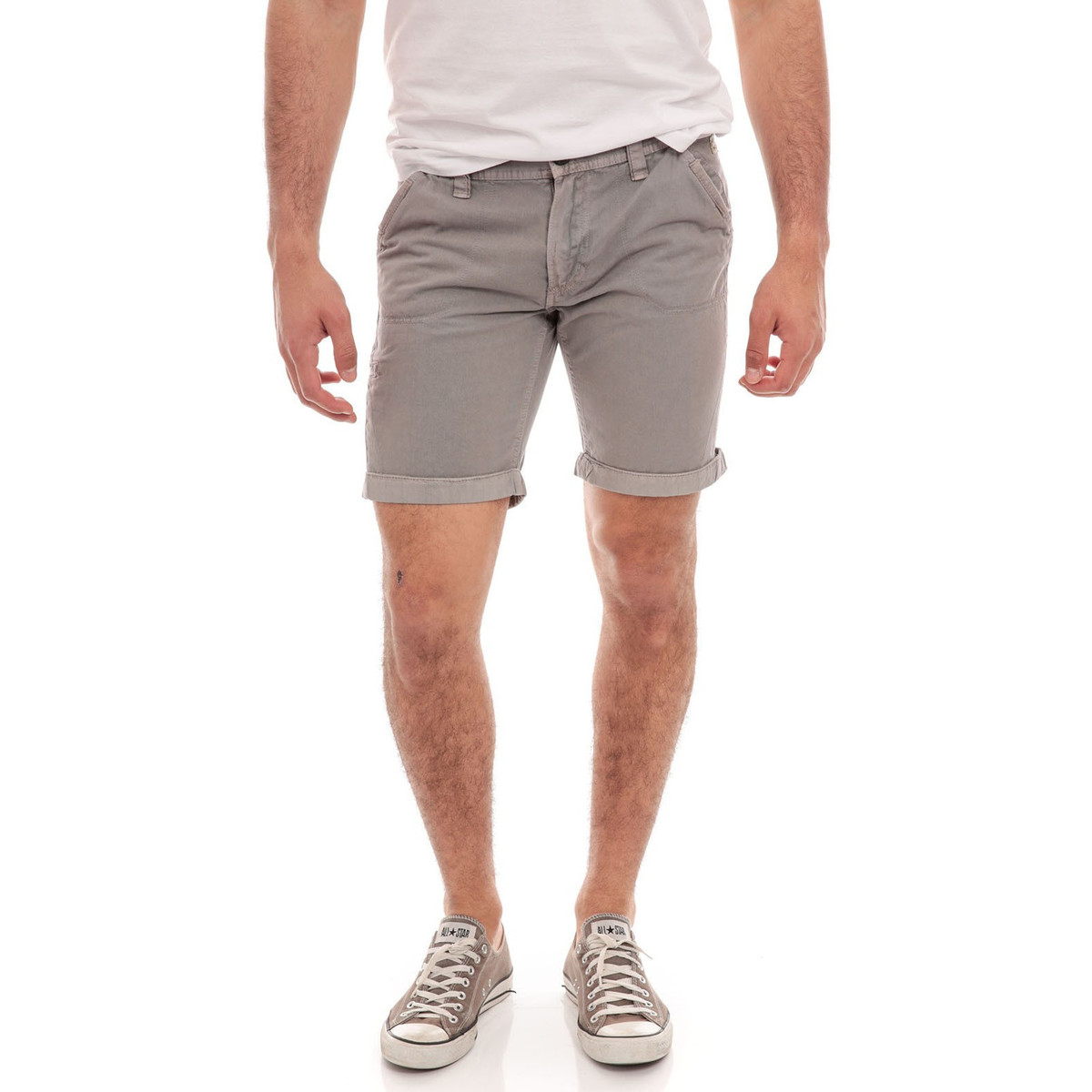 Vêtements Shorts leggings / Bermudas Ritchie BERMUDA CHINO BILLIT Gris