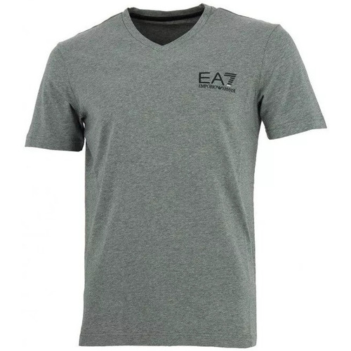 Vêtements Homme T-shirts & Polos Ea7 Emporio denim-slim-cut Armani Tee-shirt Gris