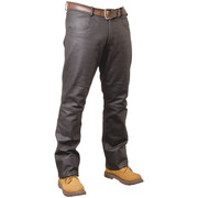 Pantalon en cuir VACHETTE ref_reg02703-marron