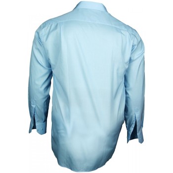Doublissimo chemise fil a fil traditionnelle bleu Bleu