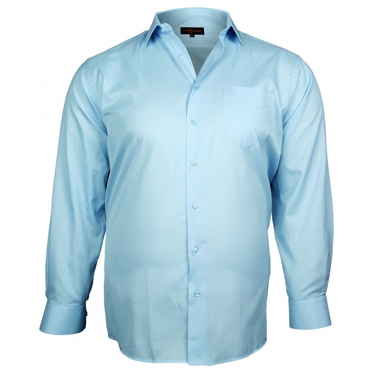 Vêtements Homme Chemises manches longues Doublissimo chemise fil a fil traditionnelle bleu Bleu