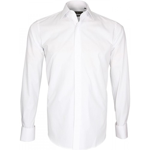 Emporio Balzani chemise habille premium blanc Blanc - Vêtements Chemises  manches longues Homme 55,00 €