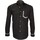 Vêtements Homme Chemises manches longues Andrew Mc Allister chemise mode col italien piccadilly noir Noir
