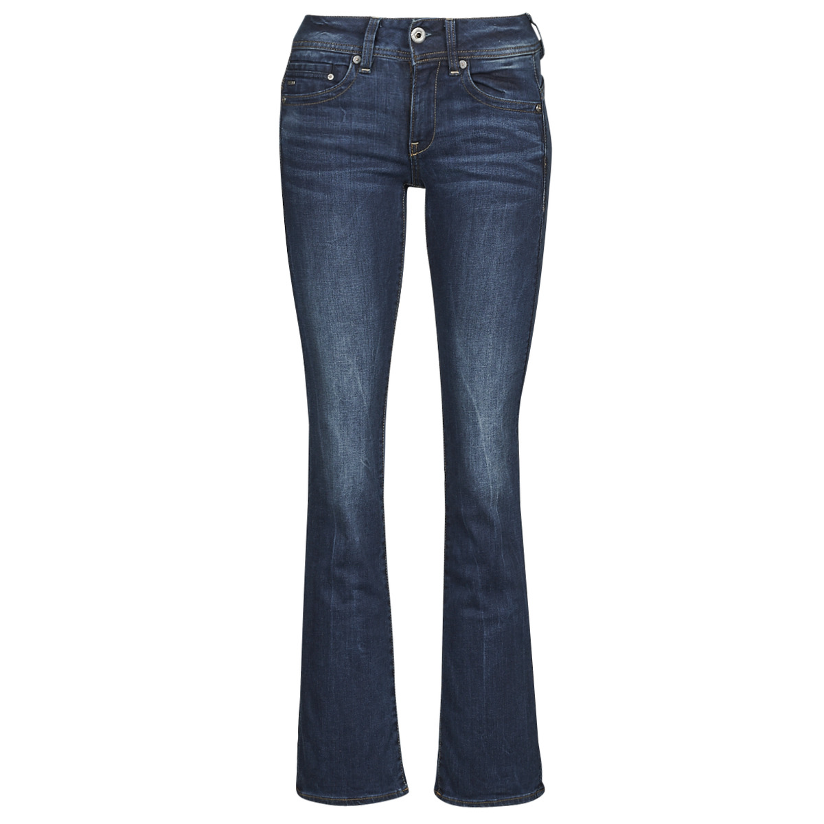 Vêtements Femme Jeans Sportswear bootcut G-Star Raw MIDGE SADDLE MID BOOTLEG Bleu 