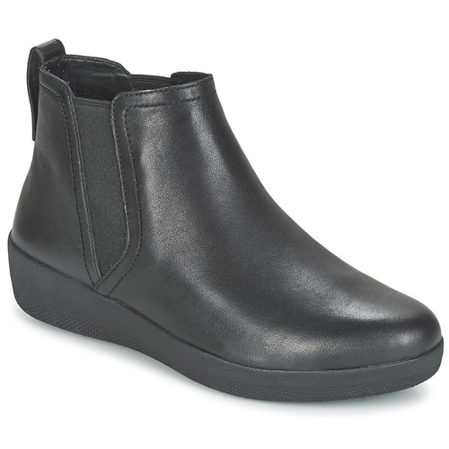 Chaussures Femme Toe Boots FitFlop SUPERCHELSEA Toe BOOT Noir