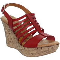 Chaussures Femme Haut : 6 à 8cm Marila Talons compensés  ref_neox39489-rouge Rouge