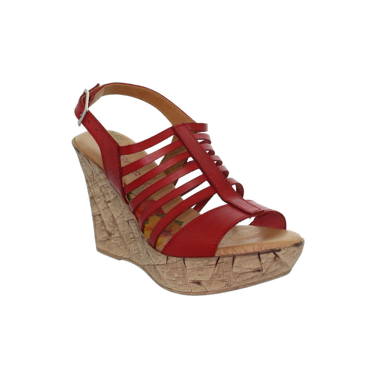 Chaussures Femme Escarpins Marila Talons compensés  ref_neox39489-rouge Rouge