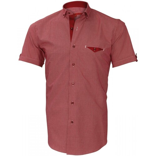 Vêtements Homme Chemises manches courtes Bébé 0-2 ans chemisette vichy derby rouge Rouge