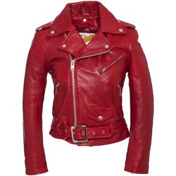 Vêtements Femme Vestes en cuir / synthétiques Schott PERFECTO FEMME  lcw 8600 Rouge Rouge