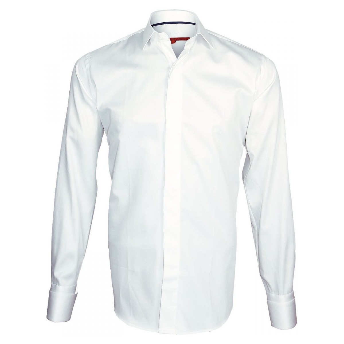Vêtements Homme Chemises manches longues Andrew Mc Allister chemise a manchette biseautee william blanc Blanc