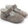 Chaussures Fille Chaussons bébés Boni & Sidonie BONI MINNIE  - Chausson cuir bébé Gris
