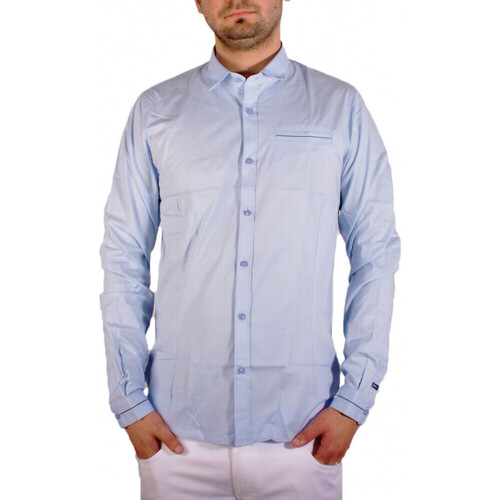 Vêtements Homme Chemises manches longues Joe Retro CHEMISE  SEB BLEU Bleu