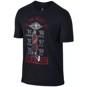 Vêtements Homme T-shirts manches courtes Nike Jordan In The Midst of Greatness Noir