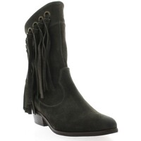Chaussures Femme Bottes Just Juce Boots cuir velours Gris