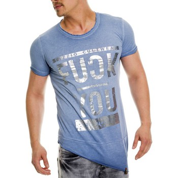 Vêtements Homme T-shirts & Polos Tazzio T-shirt mode homme T-shirt 303 bleu pas cher Bleu