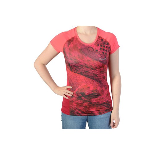 Vêtements Femme T-shirts & Polos Desigual Purpura Rouge