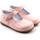 Chaussures Fille Ballerines / babies Douceur d intéri Babies en cuir vernis à scratch - PRINCESSE II Rose
