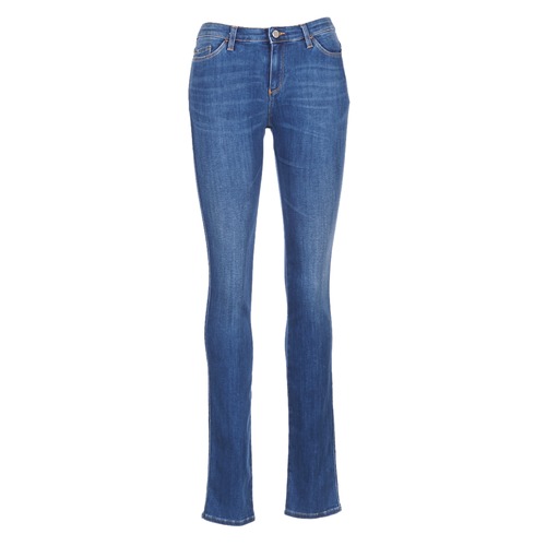 Vêtements Femme Jeans droit Armani print jeans HOUKITI Bleu