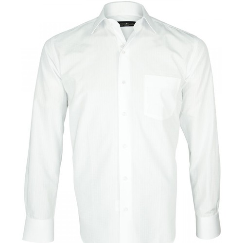 Emporio Balzani chemise tissu armure classico blanc Blanc - Vêtements  Chemises manches longues Homme 47,00 €