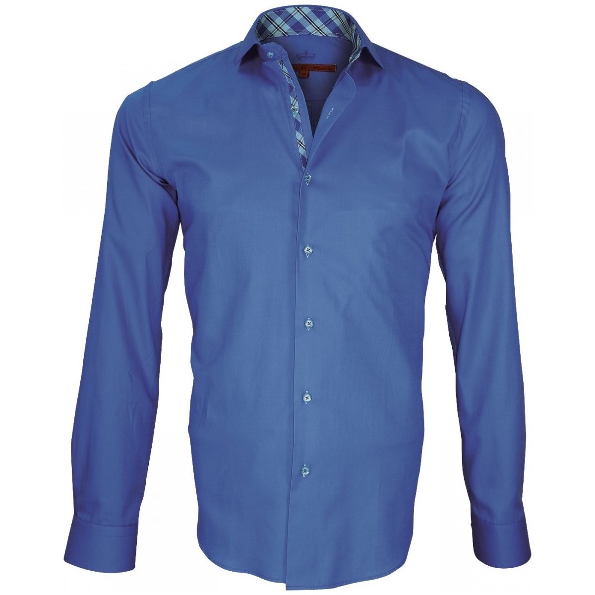 Vêtements Homme Chemises manches longues Andrew Mc Allister chemise a courdieres elbow bleu Bleu