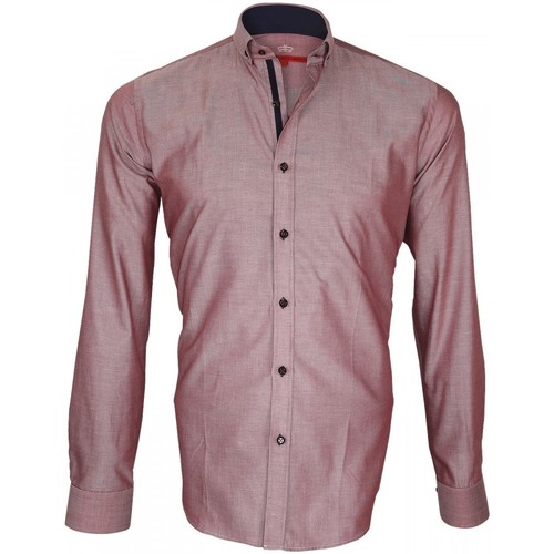 Vêtements Homme Chemises manches longues Andrew Mc Allister chemise oxford brookes bordeaux Rouge